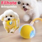 Bola de rolamento automática para cães em movimento, brinquedo interativo para filhotes