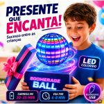 bola voadora led boomerang brinquedo interativo infantil com luzes coloridas