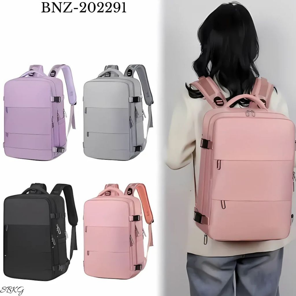 bolsa feminina mochila executiva unisex impermeável com USB e grande capacidade