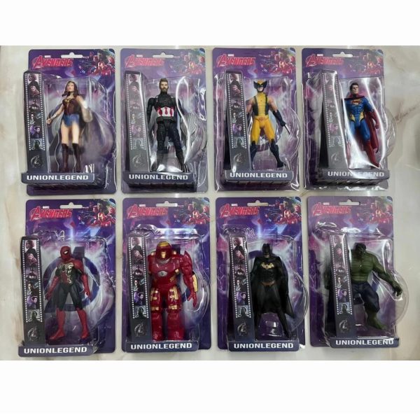 boneco vingadores articulado sem luz 16-18 cm unidade