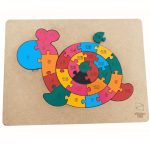 brinquedo infantil Caracol Educativo Numerado em MDF para aprender números e coordenação motora