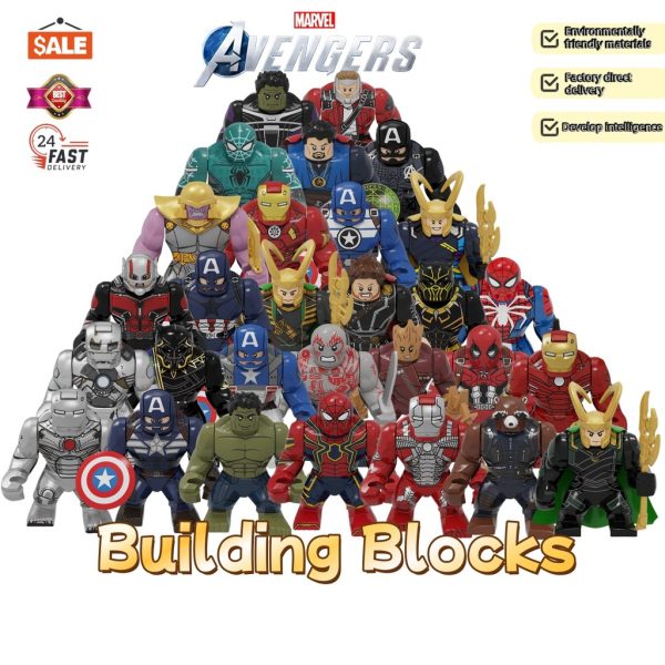 brinquedo infantil blocos de construção super-herói PG846-PG893 para montar