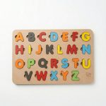 brinquedo infantil Alfabeto em MDF Premium com letras coloridas de A a Z estilo Montessori