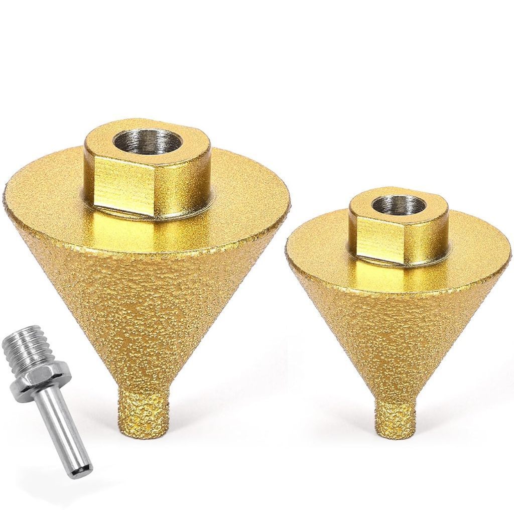 Broca de chanfro de diamante com rosca M14 e corte cônico de 50mm para granito e porcelanato