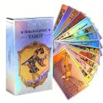 caixa clássico jogo de tarô holográfico Waite com cartas flash para iniciantes