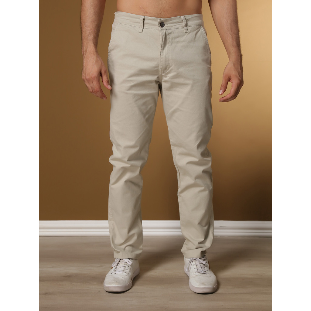 Calças Sarja Masculina Alfaiataria Esporte Fino com Bolso Faca e Embutido