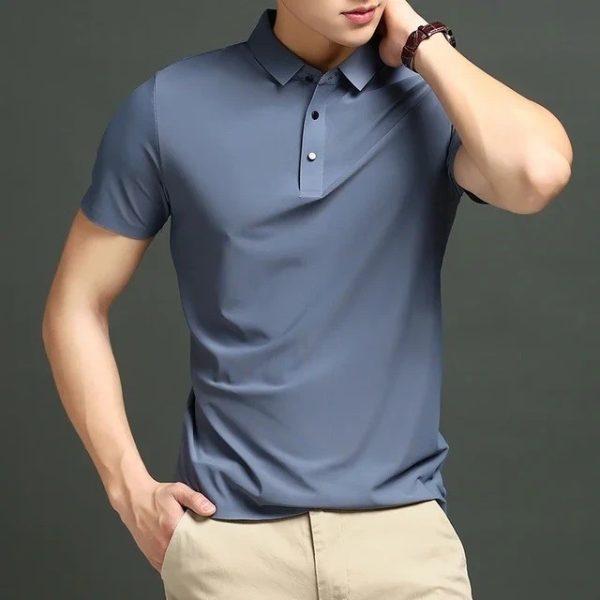 camiseta camisa polo piquet masculina em tecido gelado com elastano premium casual e social