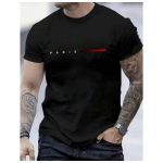 camiseta masculina streetwear Paris Style blusa algodão malha 30.1