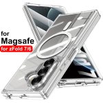 capa celular silicone anti impacto transparente com MagSafe para Z Fold 6 e Z Fold 7