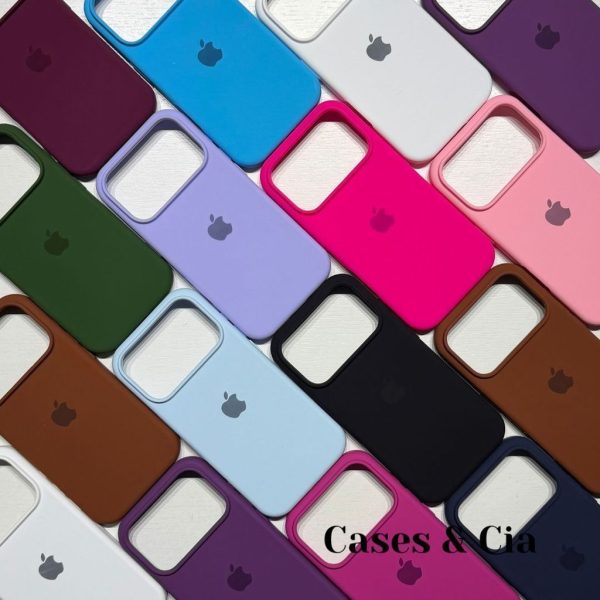 capinha iphone silicone aveludada para iPhone 17 Pro Max com proteção premium