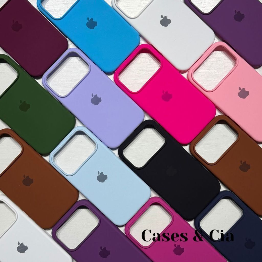 capinha iphone silicone aveludada para iPhone 17 Pro Max com proteção premium