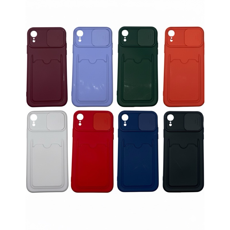 capinha iphone CPCXR Porta Cartão iPhone XR com Tampa de Câmera em preto