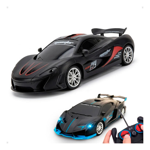 carrinho controle remoto super carro com faróis LED
