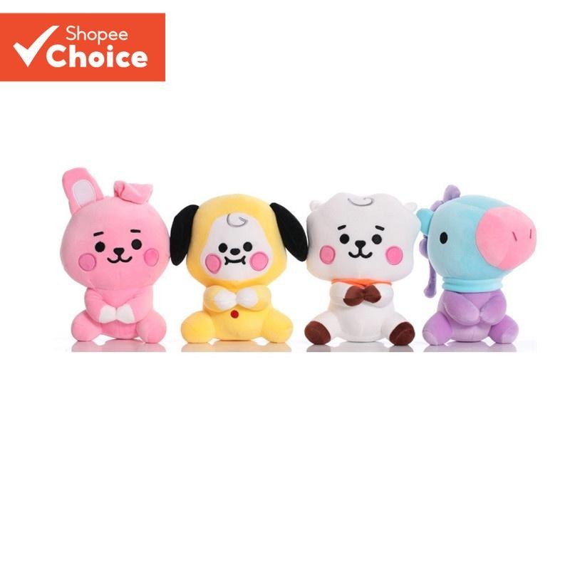 chaveiro de boneca de pelúcia macia de 12 cm com design de desenho animado