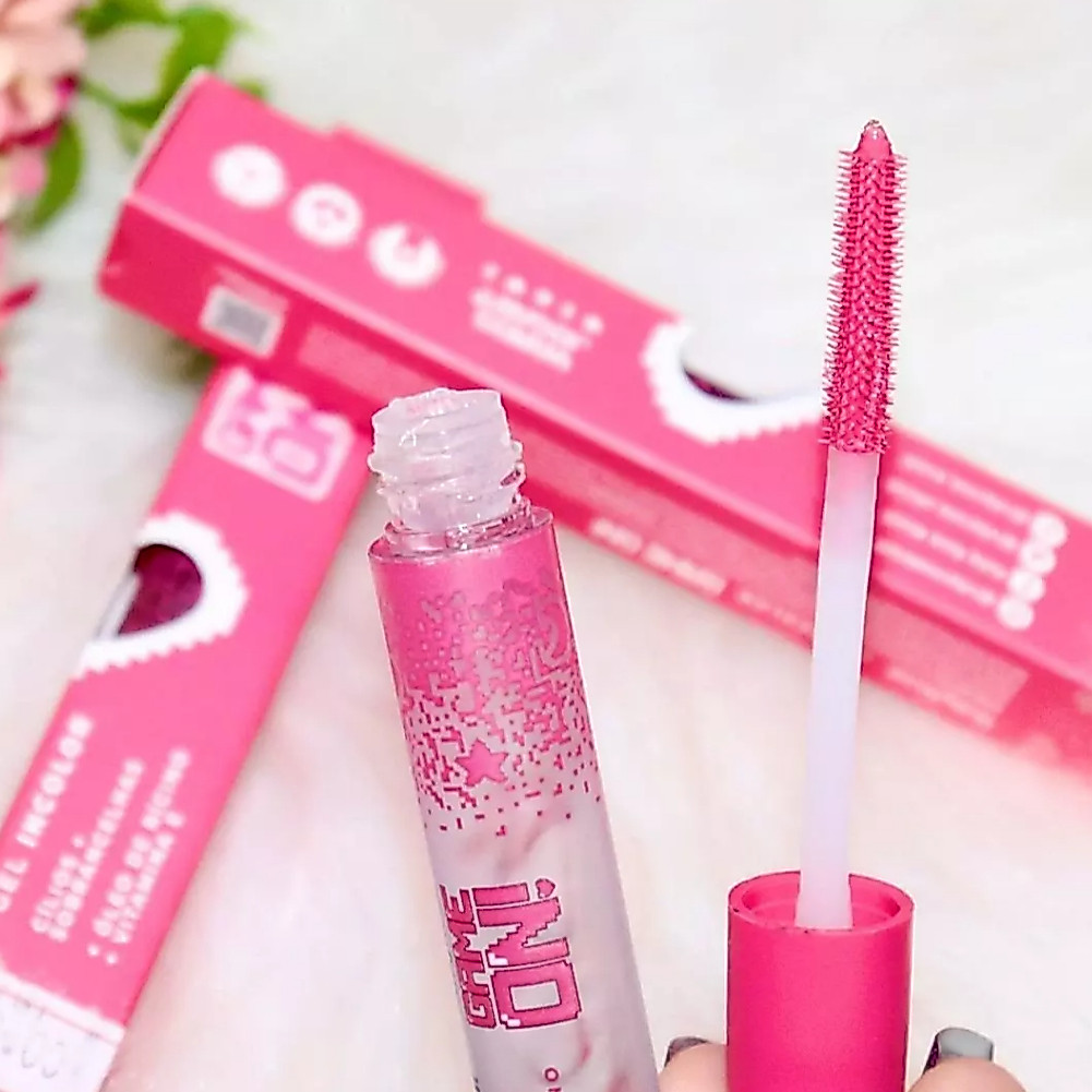 cilios sobrancelha fixados com gel incolor Ruby Rose Game On com óleo de rícino e vitamina E