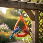 comedouro pet externo para pássaros e aves silvestres em quintal