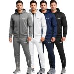 conjunto jaqueta calça jogger masculino inverno frio academia treino fitness casual esportivo confortável