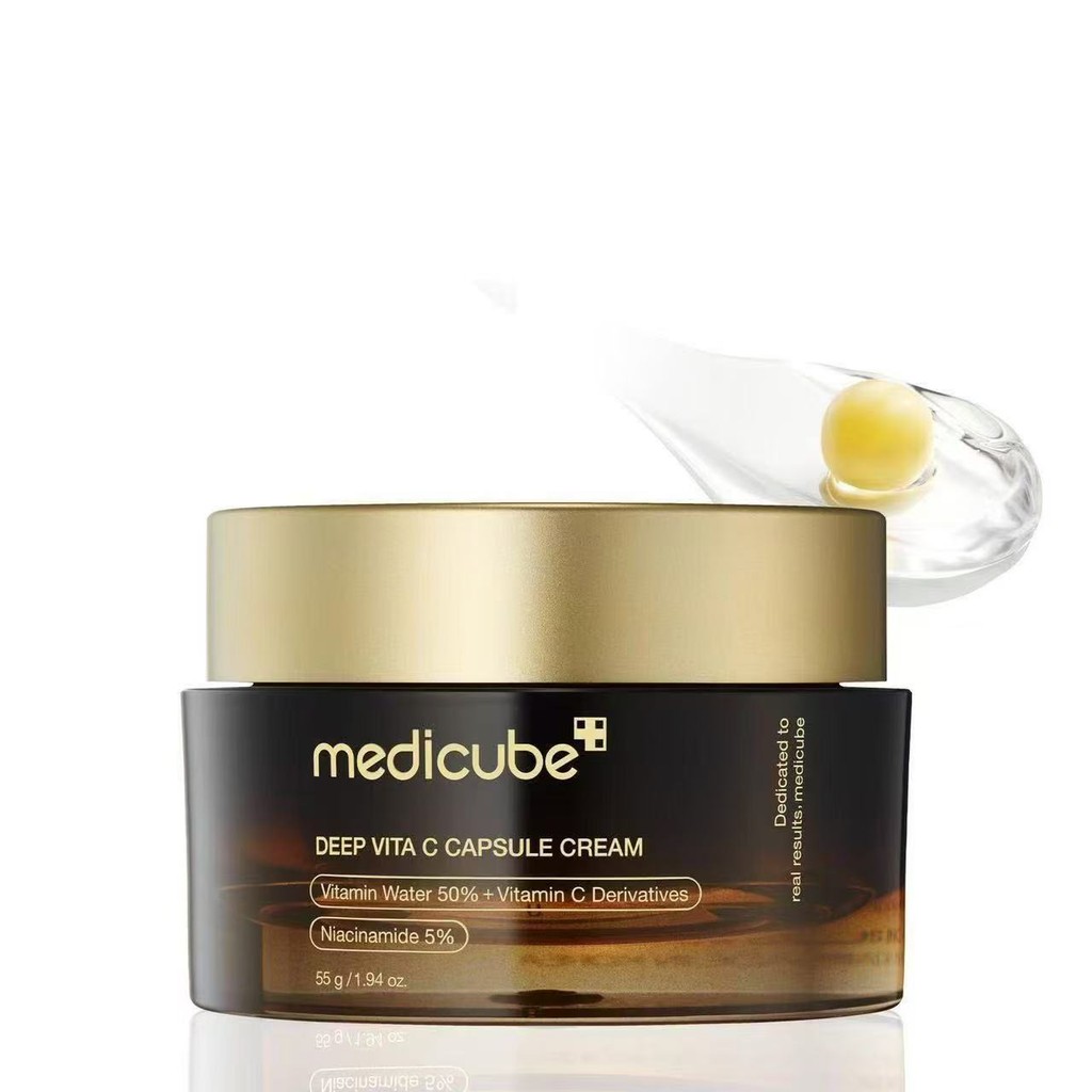 Creme facial Medicube Deep Vita Cápsula 55ml com Vitamina C em embalagem original