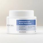 creme facial anti idade com ácido hialurônico e rosa mosqueta 60g