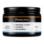 Creme hidratante facial 5% manteiga de karité glicerina niacinamida principia 50g