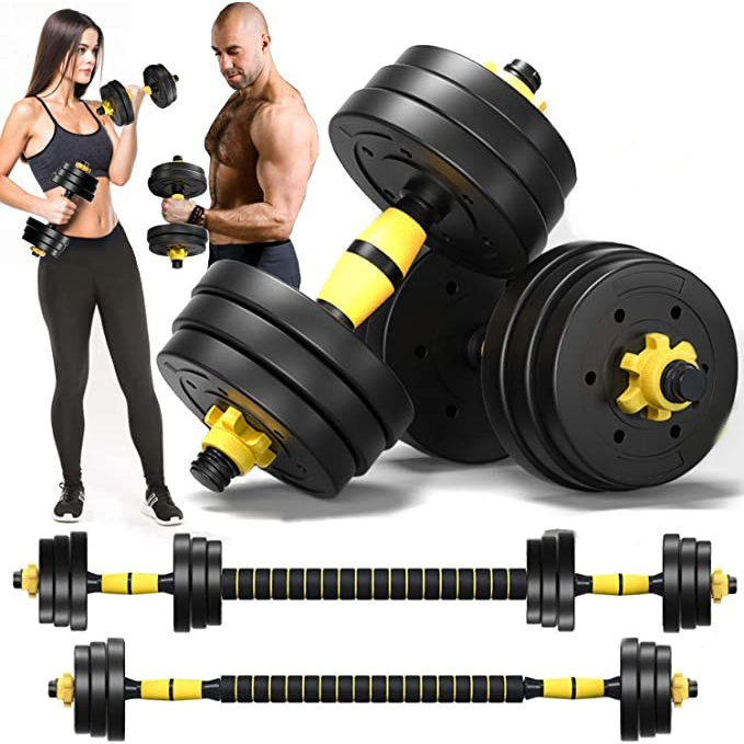 de halteres treino 20 kg Bonafit 3 em 1 ajustável para musculação em casa