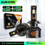 eletronico automotivo par de Lâmpada LED YZ06 300W 80000LM 6000K super brilhante compatível H1 H3 H4 H7 H11 9005 9006