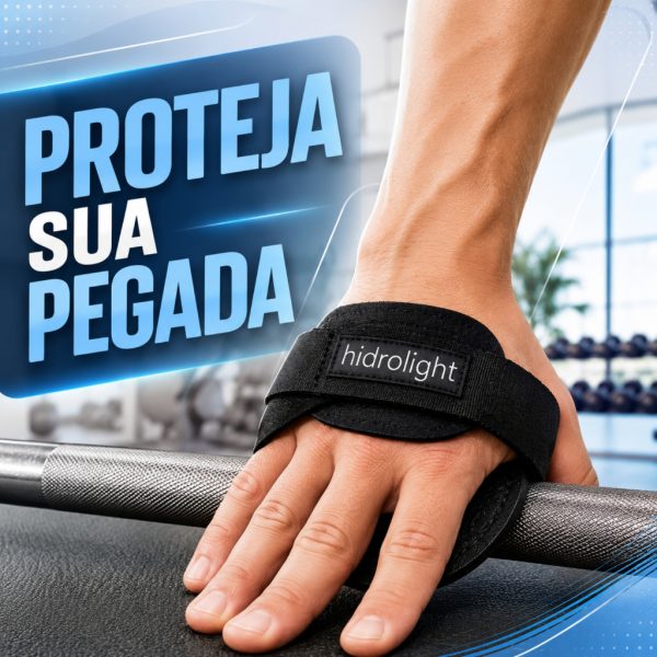 Equipamento fitness Protetor Palmar Hidrolight Mini Preto contra calos para academia