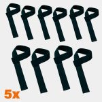 Equipamento musculação Kit 5x Pares Tala Strap 100% Algodão para academia