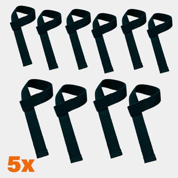 Equipamento musculação Kit 5x Pares Tala Strap 100% Algodão para academia