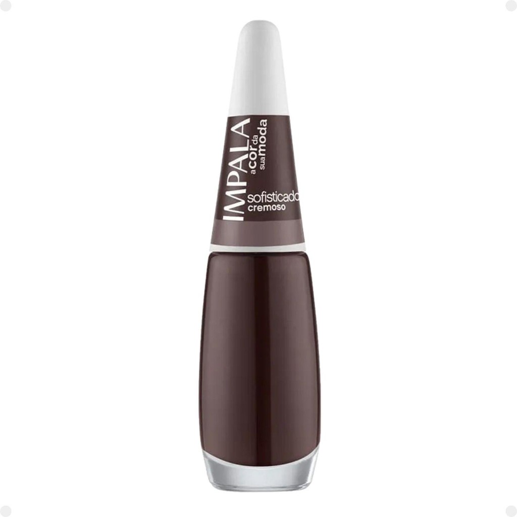 Esmalte unha Impala Cor Da Sua Moda Sofisticado 7,5ml frasco com tampa