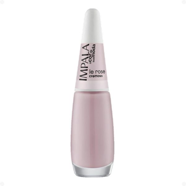 esmalte unha Impala A Cor Da Sua Moda Le Rose 7,5ml cremoso em vidrinho