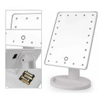 espelho 16 leds de mesa maquiagem rotação touch screen shine