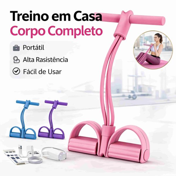 extensor elástico exercícios academia com corda para puxar e tensão forte