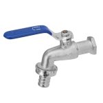 Ferramenta jardim: torneira esfera cromada 1/2 x 3/4 com bico de 1/4 de volta