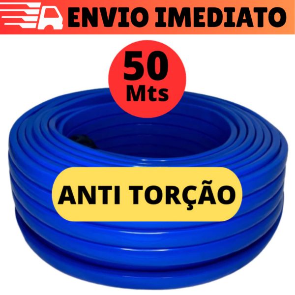 Ferramenta jardim: mangueira de 50 metros anti-torção chata resistente anti-dobra