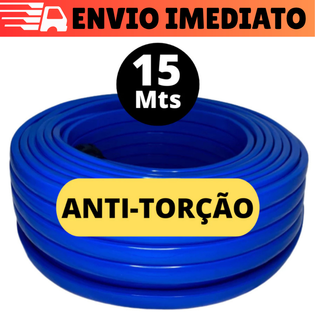 Ferramenta jardim: mangueira de 15 metros anti-torção chata resistente que não dobra
