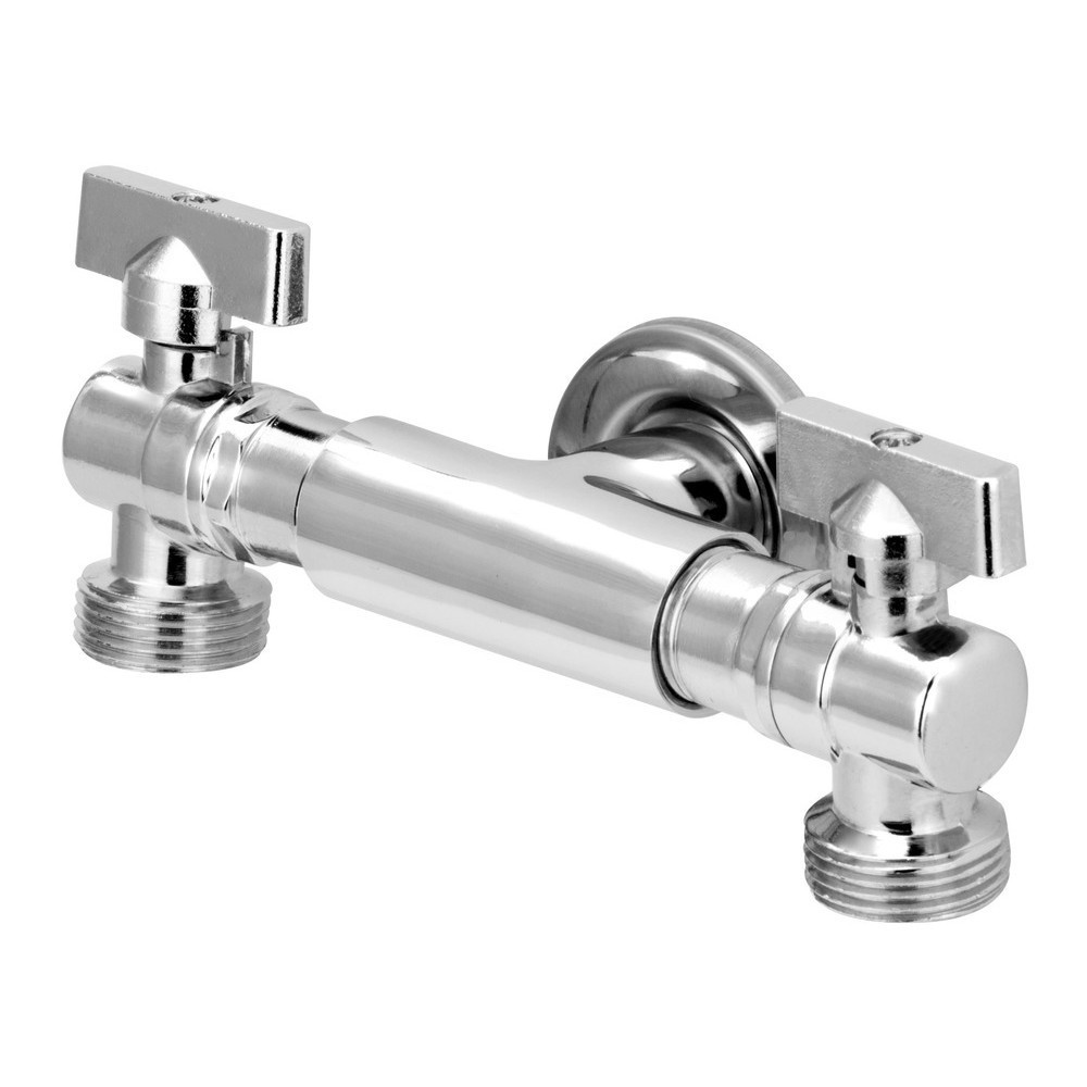 ferramenta jardim torneira dupla multifuncional cromada para parede, tanque e máquina de lavar