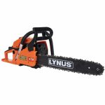 Ferramentas motosserra gasolina MLY-58CC Lynus com motor potente para corte de madeira