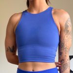 Fitness feminino academia top suplex firme com sustentação para treino