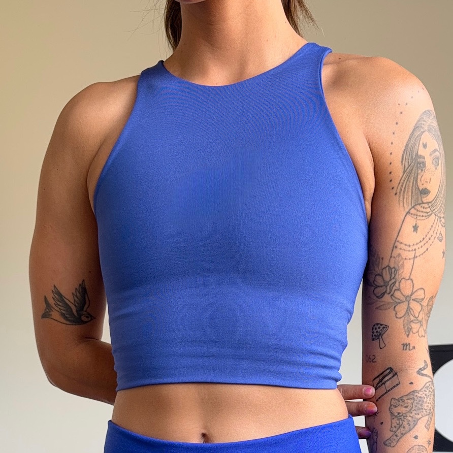 Fitness feminino academia top suplex firme com sustentação para treino
