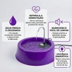 fonte bebedouro gatos cachorro bivolt 1200ml automática com água em movimento