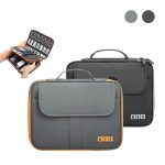 Gadget eletronico bolsa organizadora impermeável para cabos carregador mouse e power bank