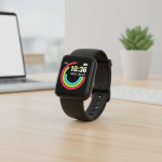 Gadget eletrônico Y68 Smart Watch para Crianças Relógio Esportivo Preto com Monitor de Saúde