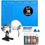gadget eletronico Kit Manutenção Manta Antietética Eletrônica Completo Para Celular E Notebook Chaves Precisão +espátulas
