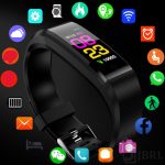 gadget eletronico smartwatch 115PLUS com tela sensível ao toque e à prova d'água