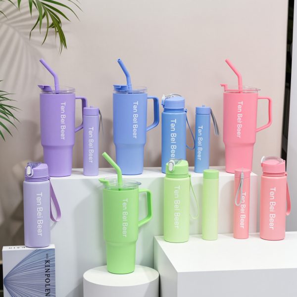 garrafas squeeze motivacionais garrafa kit 3 unidades 1.2L 800ml e 300ml com canudo
