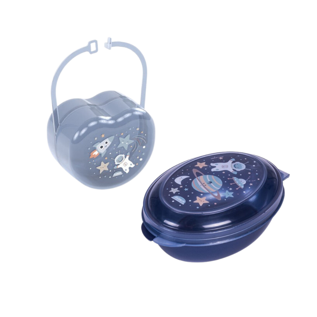 higiene bebe kit porta chupeta e saboneteira infantil Plasútil 2 peças