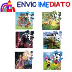 jogos quebra cabeça infantil em madeira MDF com 20 peças coloridas