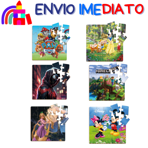 jogos quebra cabeça infantil em madeira MDF com 20 peças coloridas