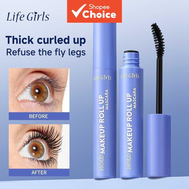 life girls máscara de cílios à prova d'água e curvadora para cílios volumosos